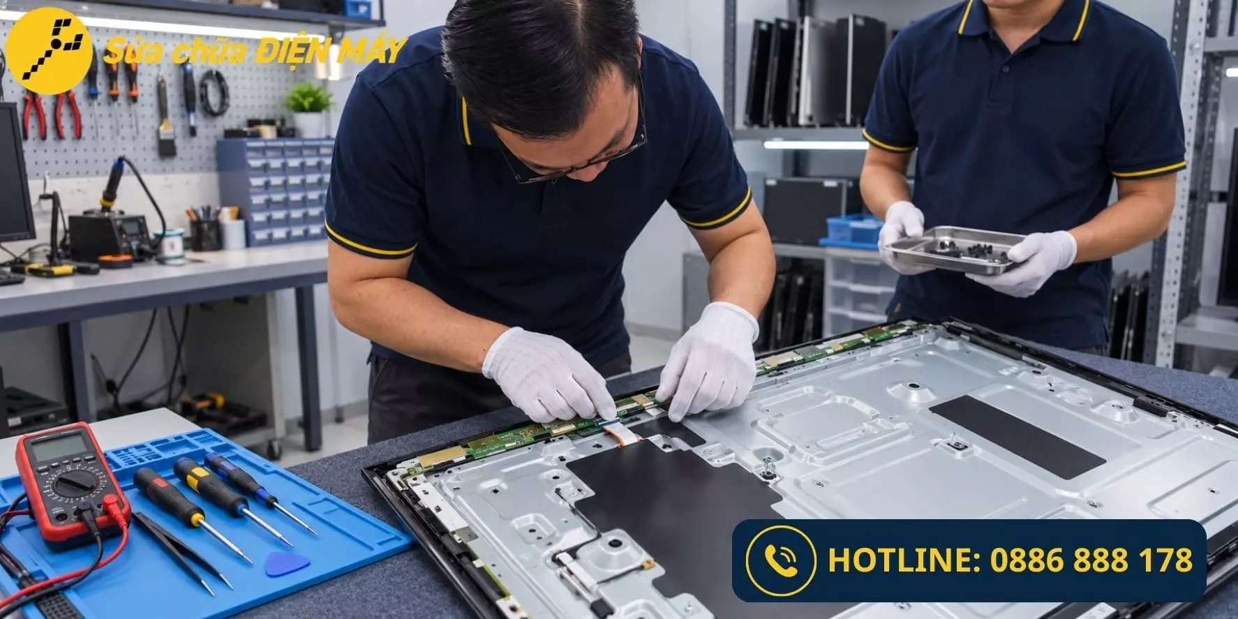 Liên hệ đặt lịch sửa tivi bị mất tiếng với Sửa chữa ĐIỆN MÁY