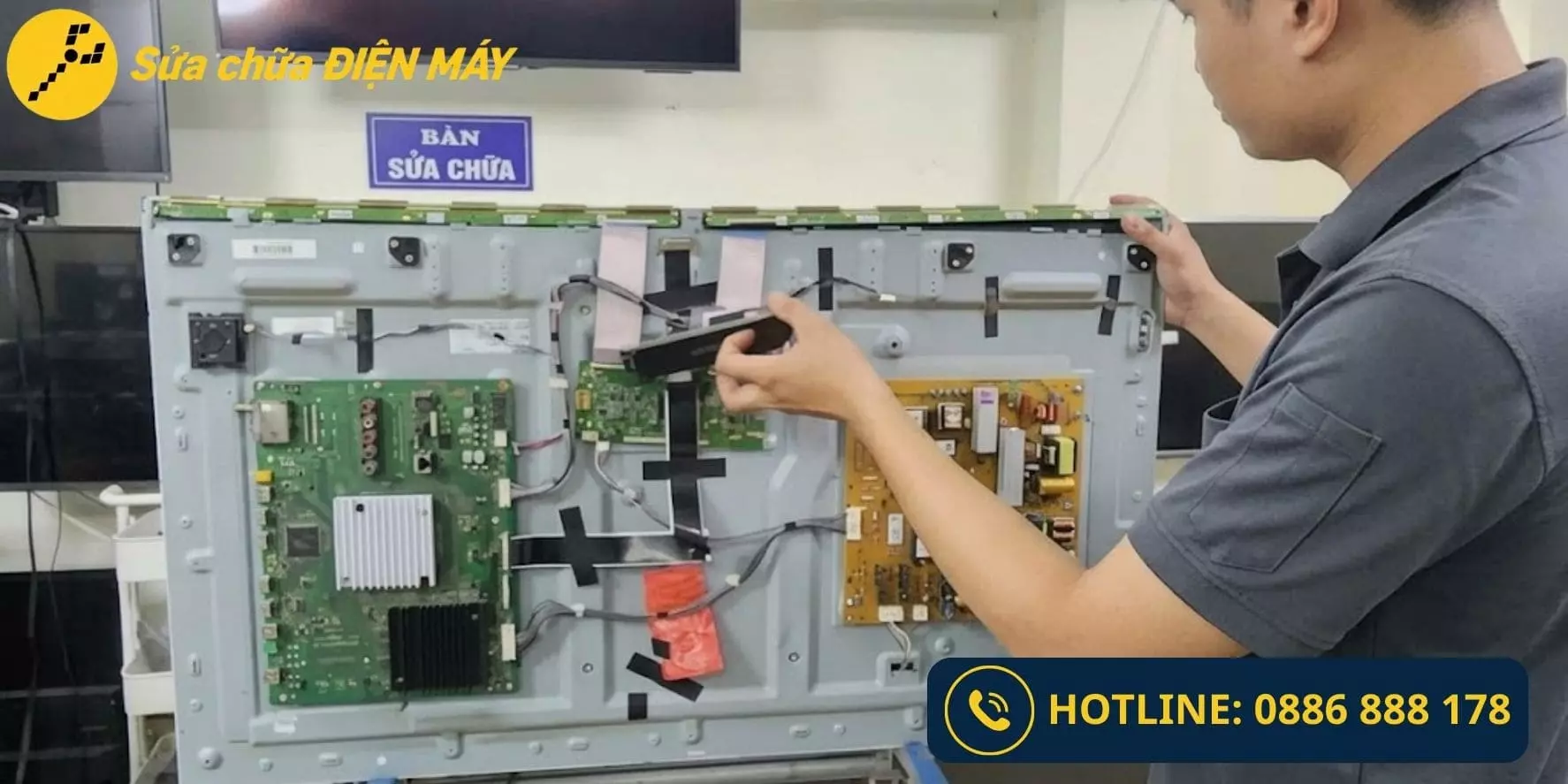 Liên hệ đặt lịch sửa tivi TCL tại nhà với Sửa chữa ĐIỆN MÁY